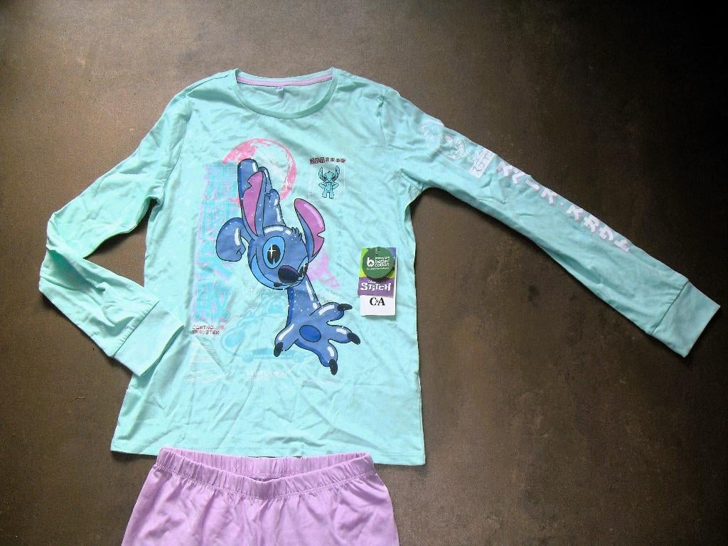 Stitch Pyjama 164 / Lilo & Stitch / nachtkleding - NIEUW !!!, Nacht- of Onderkleding, C&A, Meisje, Nieuw