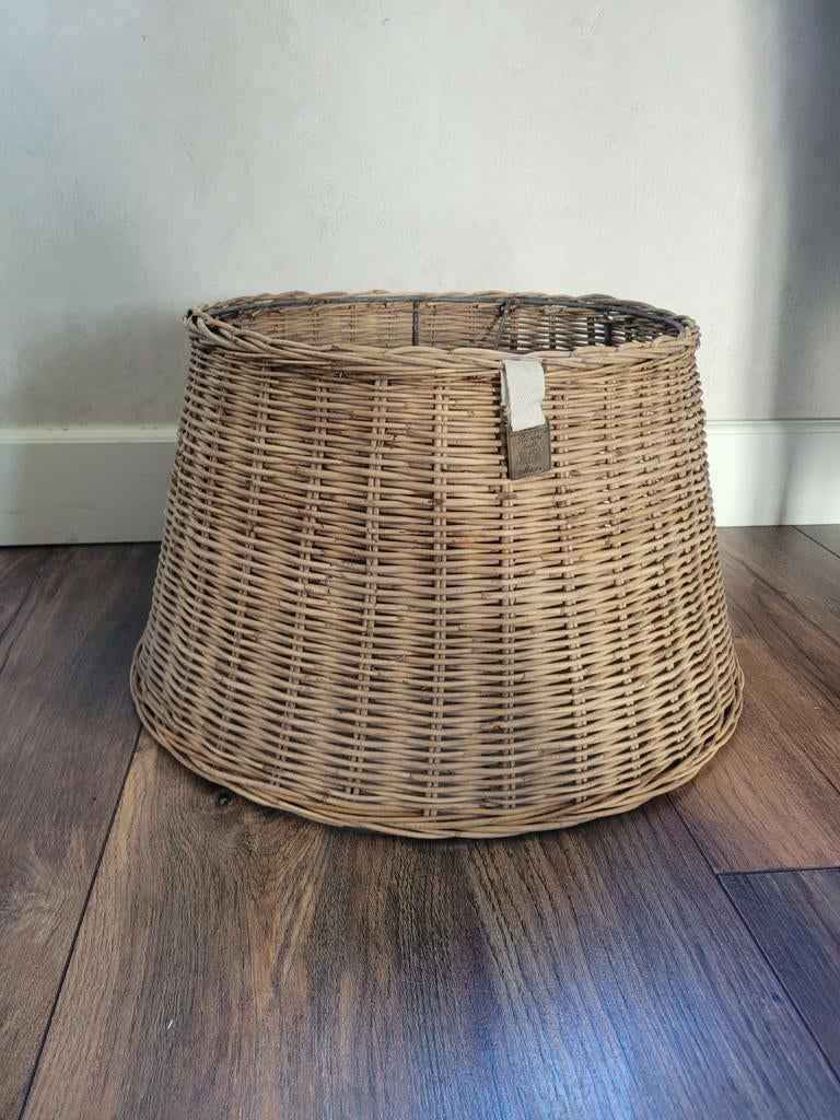 Grote lampenkap kap riet rotan rattan RM Rivera maison, Huis en Inrichting, Lampen | Lampenkappen, Bruin, Gebruikt, 25 tot 50 cm