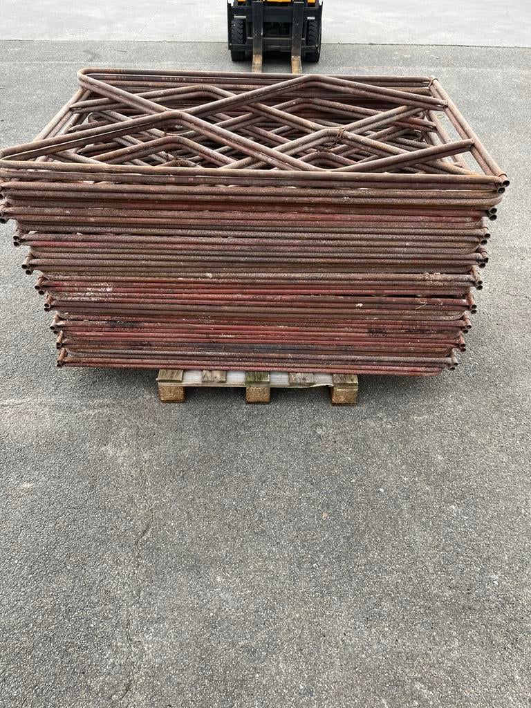 Bouw en metsel schragen, schraag, steiger (hoogte 150 cm) 1, Doe-het-zelf en Verbouw, Ophalen, Gebruikt, Gevelsteiger, Minder dan 2 meter