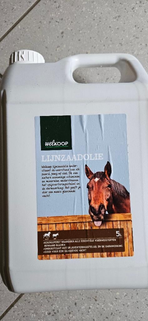 Lijnzaadolie 5l ongeopend, Ophalen, Nieuw