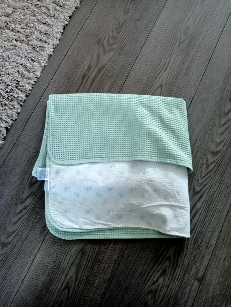 Ledikant deken van Woezel en Pip Groen, Ophalen, 100 cm of meer, Deken