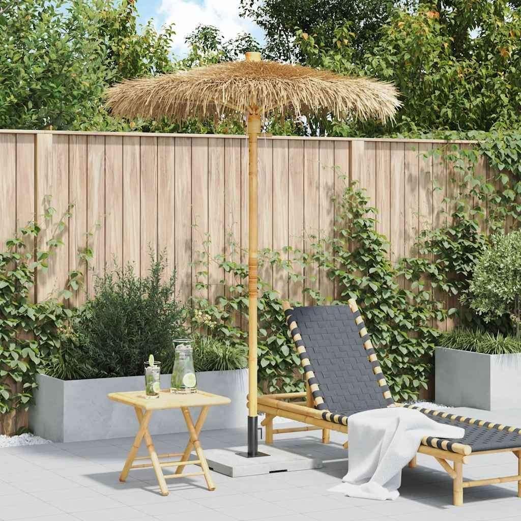 NIEUW | Parasol Tiki met klamboe 150 cm bamboe! GRTS BEZORGD, Verzenden, Nieuw, 1 tot 2 meter, Stokparasol