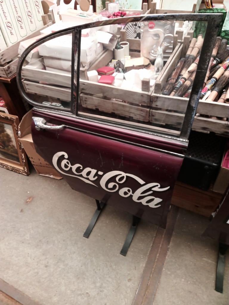 Unieke Coca-Cola autodeur - Decoratie/Bar, Gebruikt, Onbekend, Ophalen of Verzenden, Onbekend