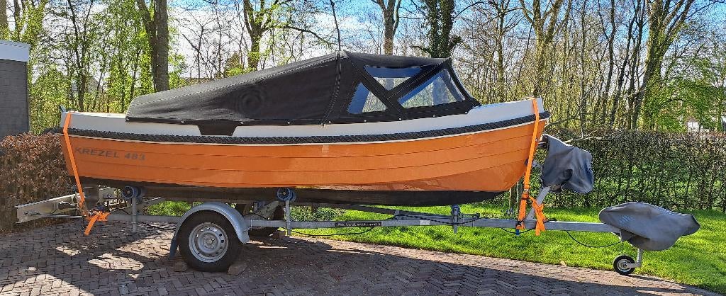 Sloep Krezel 483 inclusief trailer, Ophalen, Gebruikt, Tot 10 pk, 3 tot 6 meter