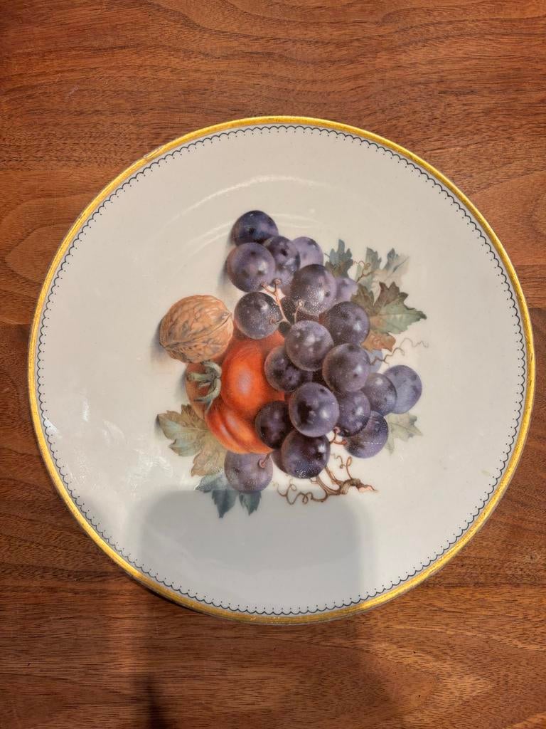 Bauscher Weiden Porseleinen Bord met Fruitdecoratie, Antiek en Kunst, Antiek | Porselein, Ophalen of Verzenden