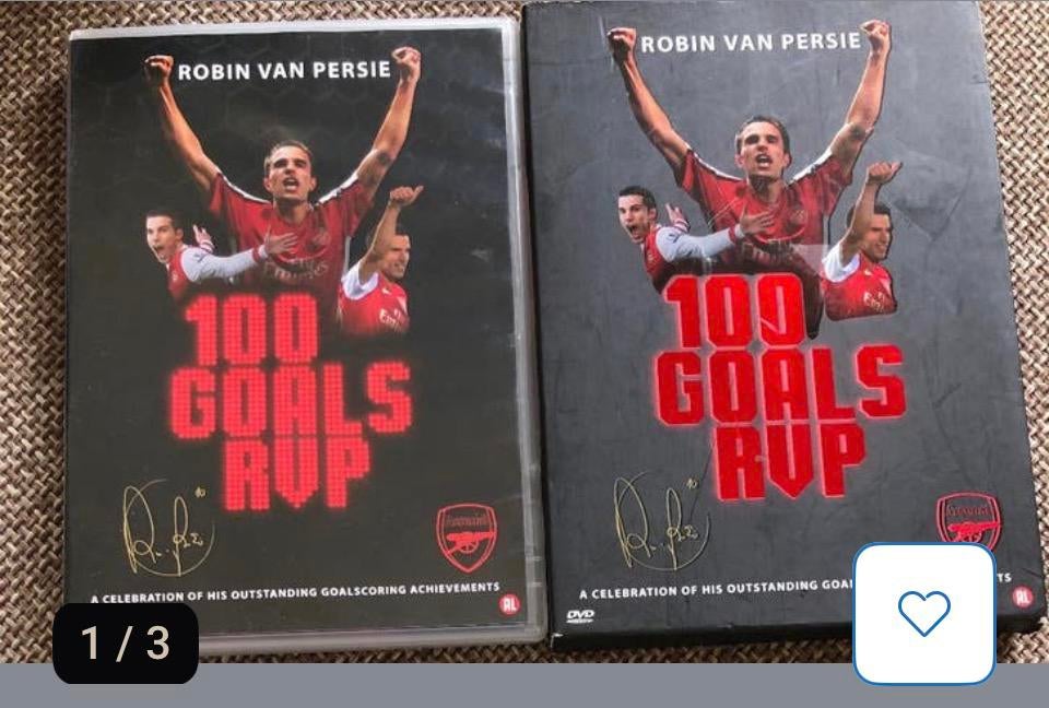 DVD Robin van Persie 100 goals rup in foudraal, Alle leeftijden, Ophalen of Verzenden, Zo goed als nieuw