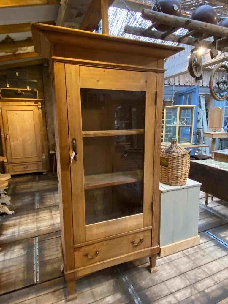 Stoere landelijke kast eendeurskast vitrinekast, Ophalen