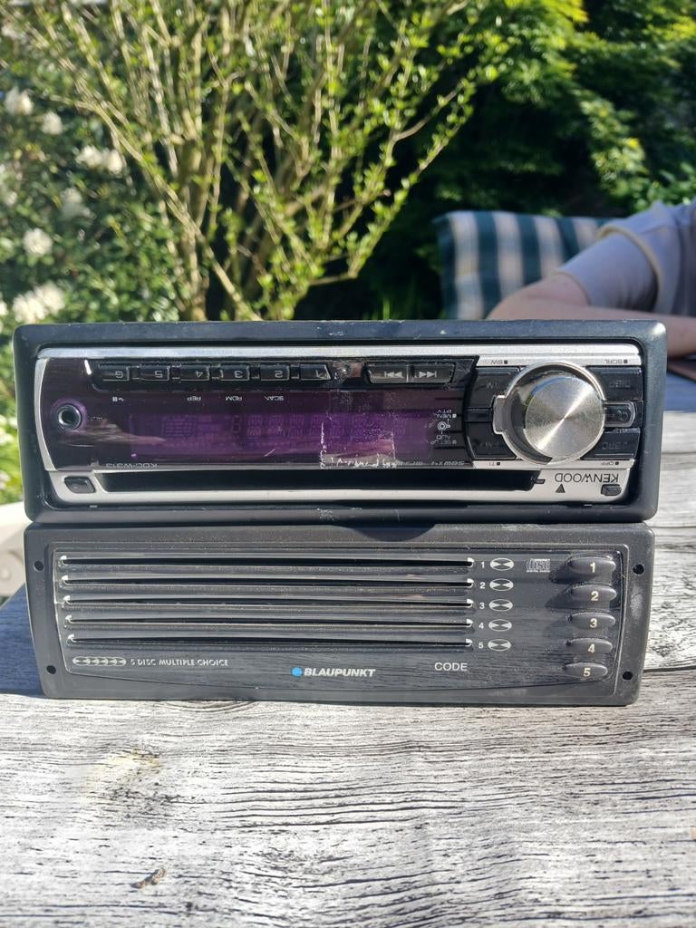 Autoradio Kenwood en auto cd wisselaar Blaupunkt, Ophalen of Verzenden