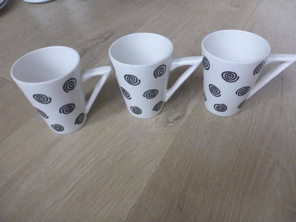 3 grappige bekers met @@@, Overige typen, Ophalen of Verzenden, Zo goed als nieuw, Overige stijlen