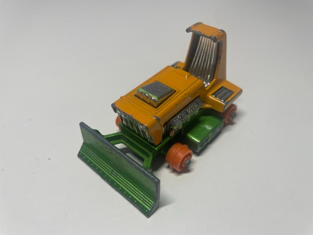 Matchbox Superfast No.12 Big Bull - Vintage Bulldozer, Overige merken, Gebruikt, 1:50 of kleiner, Overige typen