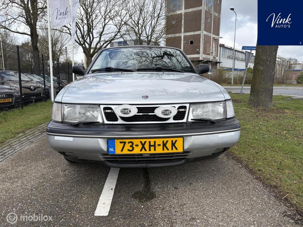 Saab 900 Cabrio 2.5 V6 SE, Zwart, Cabriolet, 4 stoelen, Leder