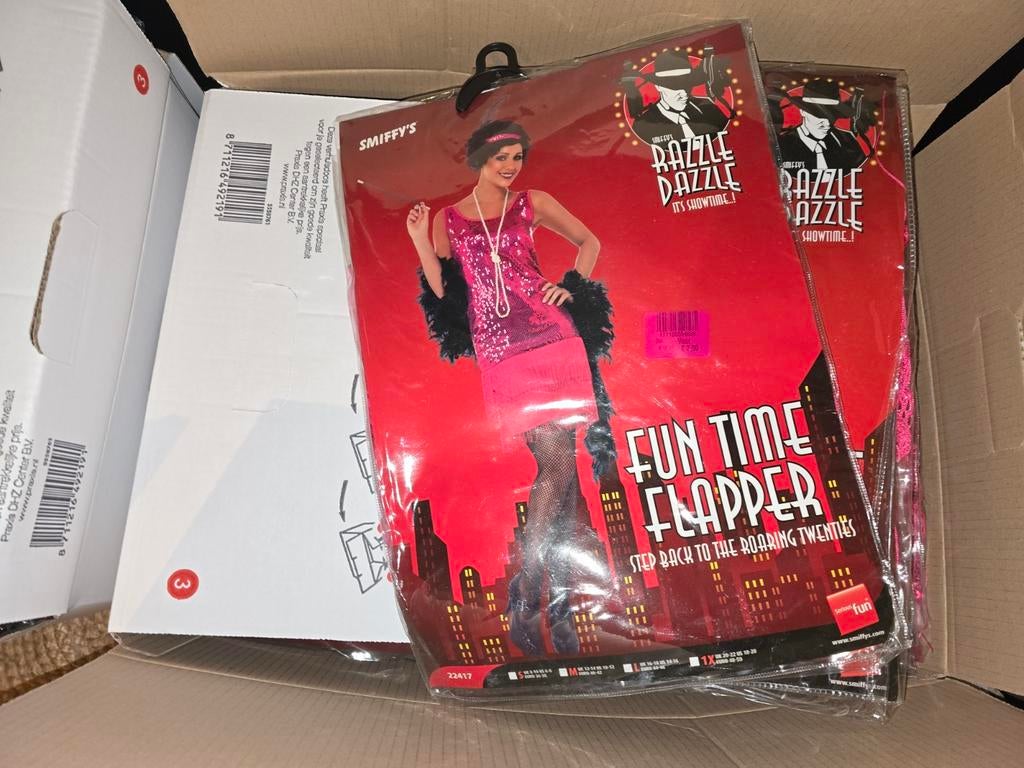 Nieuw! Partijhandel 25x showgirl outfit maat L. Ook blauw S, Kleding | Dames, Carnavalskleding en Feestkleding, Ophalen of Verzenden