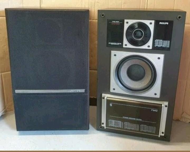 Philips F9412 3weg luidsprekers 90 watt vintage 1982-83, Ophalen of Verzenden, Philips