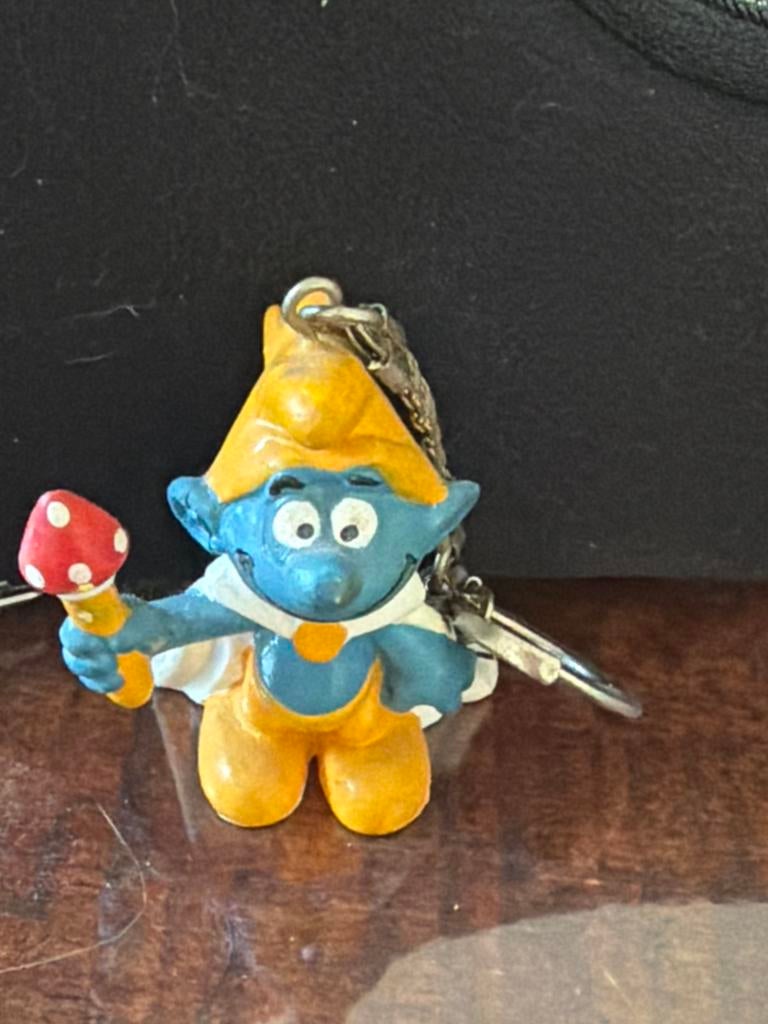 Vintage Smurf sleutelhanger – Peyo 1973 ZELDZAAM!!! WAUW, Verzamelen, Smurfen, Verzenden, Zo goed als nieuw, Overige Smurfen