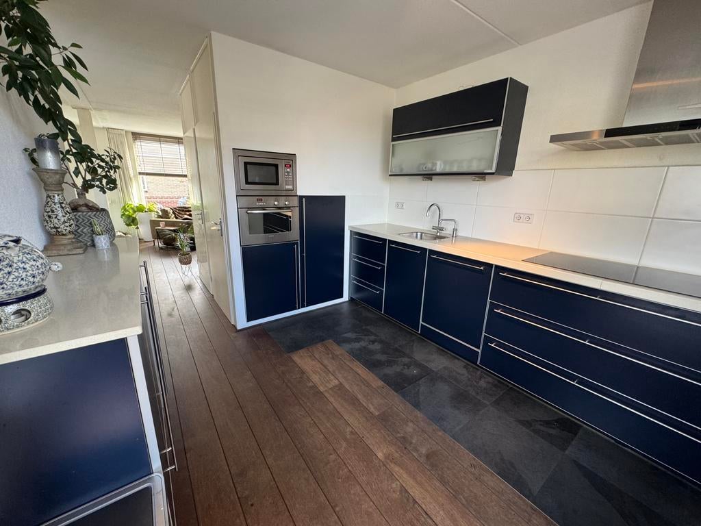 Luxe Van Diessen keuken. Bosch afzuigkap, composiet blad…, Ophalen, Gebruikt, Blauw, Overige typen