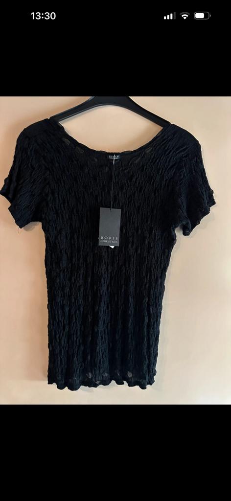 Boris industries top zwart small, Zwart, Nieuw, Ophalen of Verzenden, Maat 36 (S)