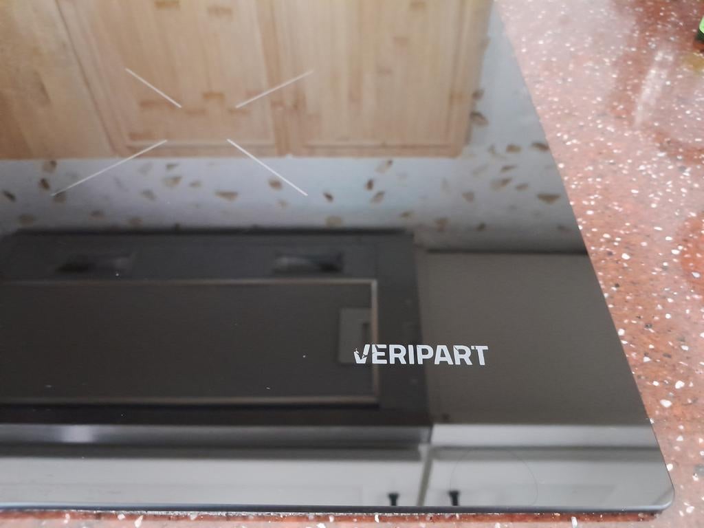 Veripart inductie kookplaat inbouw, inbouwmaat 56x49cm, Ophalen, Gebruikt, 4 kookzones, Inbouw