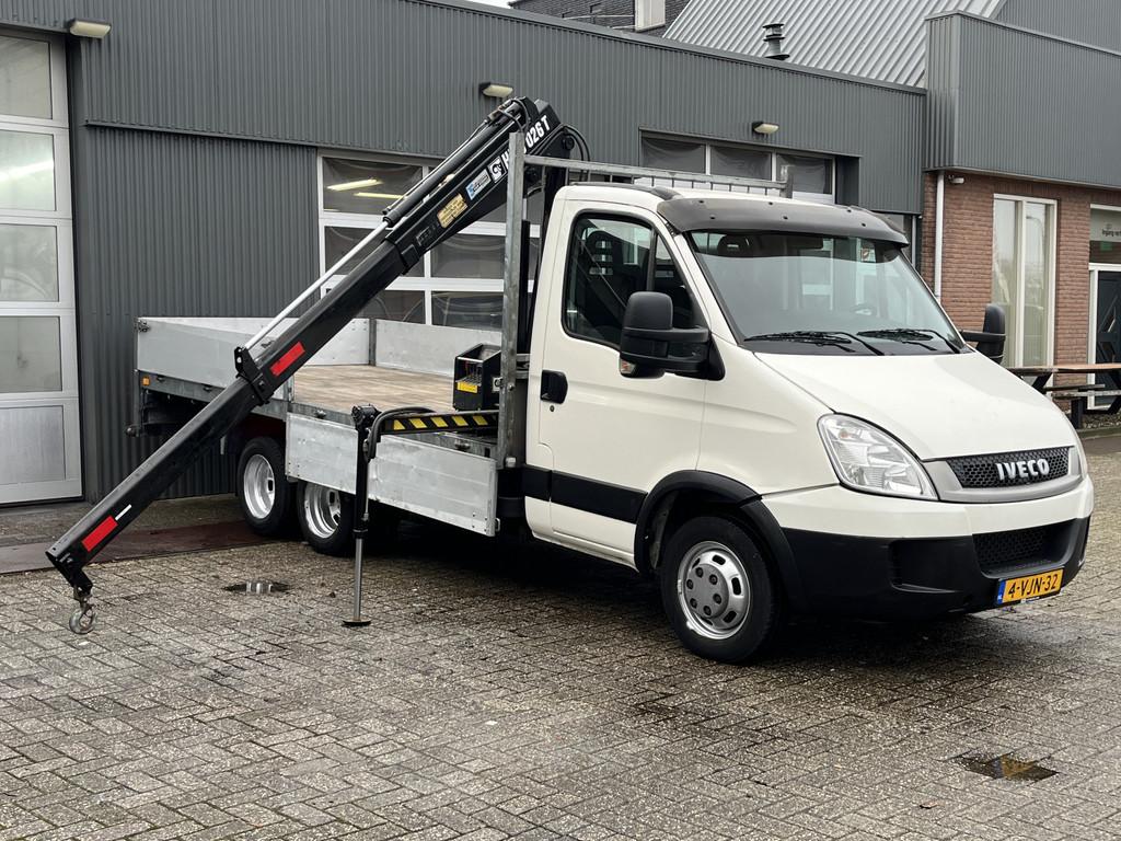 Iveco Daily 40C17 D EEV 7,5 Ton Haib 026T kraan 4000kg laadv, Gebruikt, Zwart, 4 cilinders, Iveco