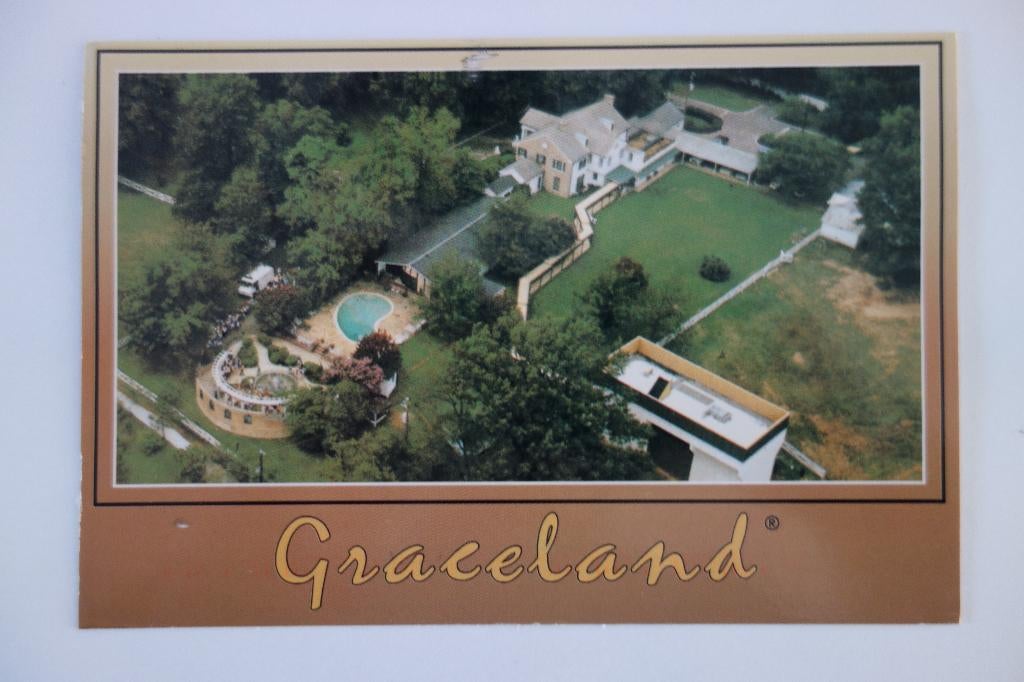 Briefkaarten Elvis Presley Graceland, Ophalen of Verzenden, Gebruikt, Foto of Kaart