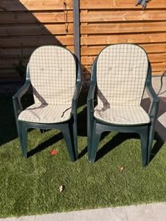 tuinstoelen, Ophalen, Gebruikt, Kunststof, Stapelbaar