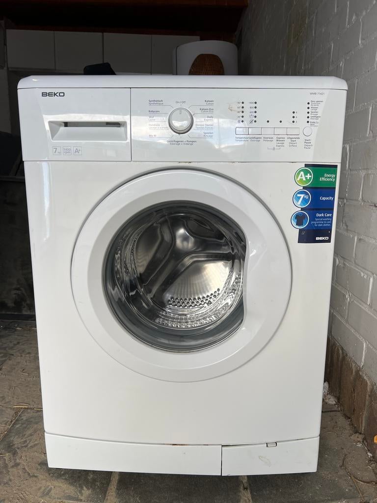 Beko WMB 71421 Wasmachine - 7kg, 1400 toeren, A+, Gebruikt, Verzenden, 85 tot 90 cm, 1200 tot 1600 toeren