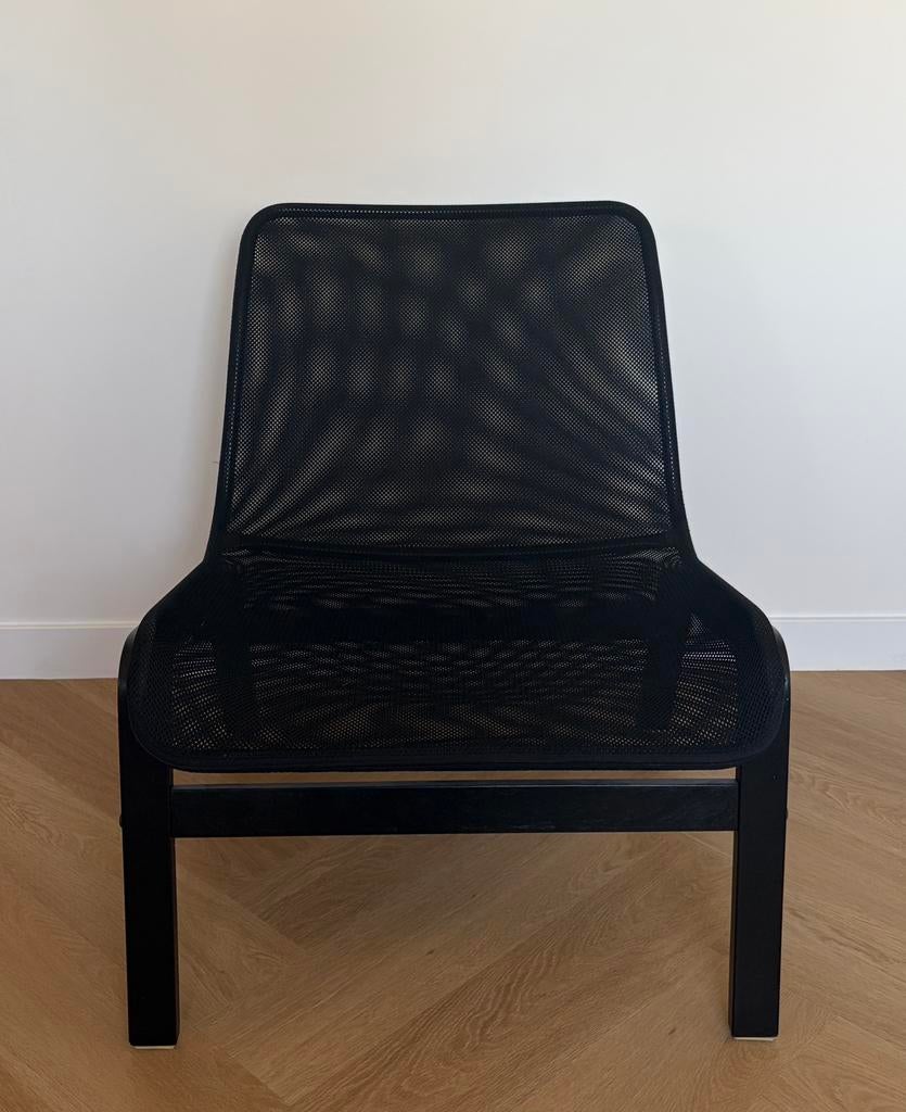 Zwarte Lounge Fauteuil - Nolmyra, Huis en Inrichting, Fauteuils, Ophalen, Zo goed als nieuw, 75 tot 100 cm, 50 tot 75 cm