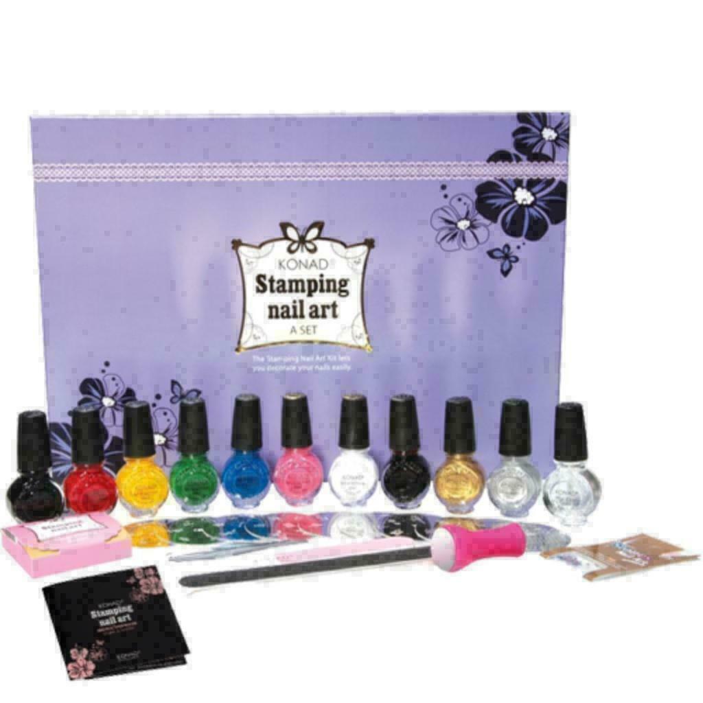 KONAD stamping nail art set A-SET, 29-delig stamping nailart, Ophalen of Verzenden