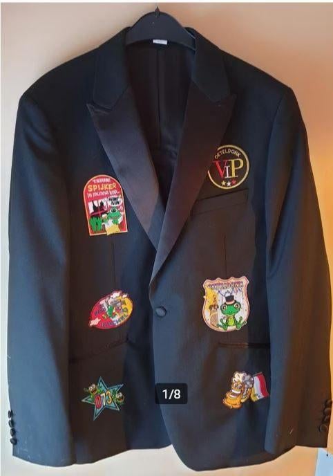 Leuk zwart OETELDONK/11-11/DEN BOSCH jas (G), Kleding | Heren, Carnavalskleding en Feestkleding, Ophalen, Carnaval, Kleding, Gedragen