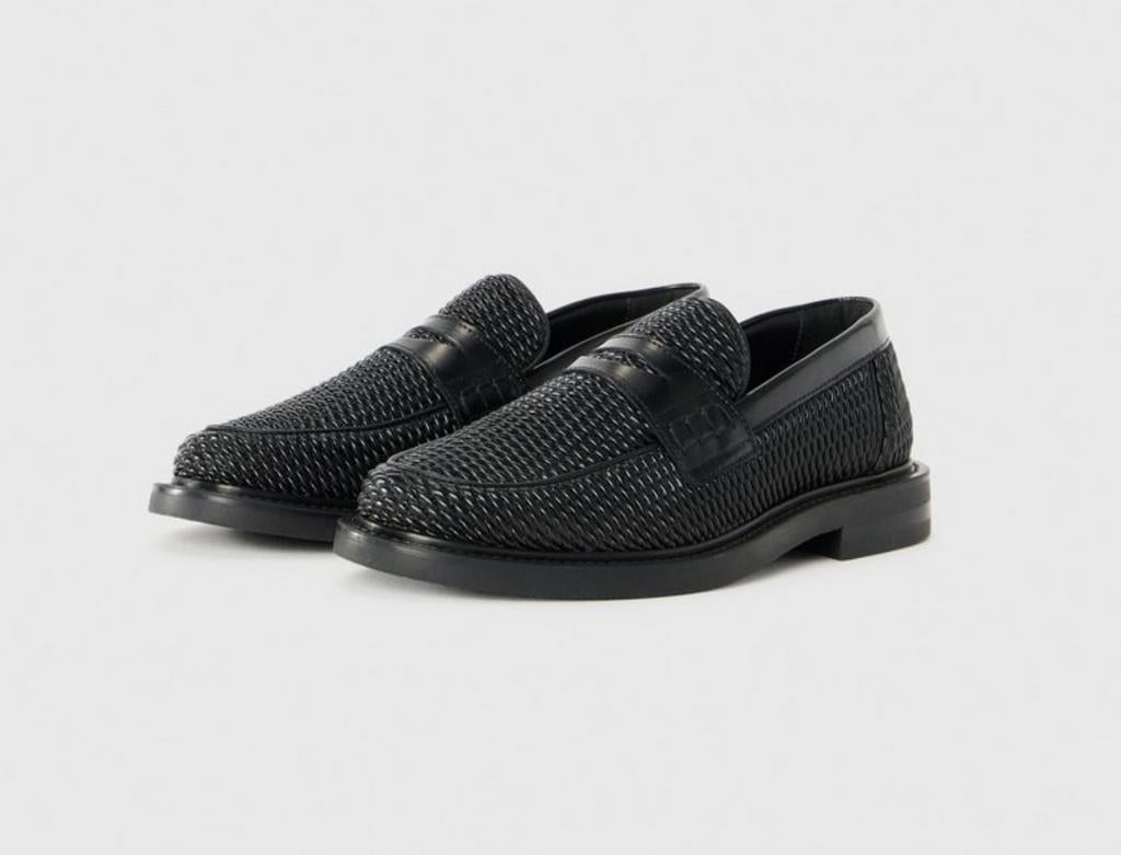 NIEUW Filling Pieces Loafers Vlecht EU 44 Zwart, Kleding | Heren, Schoenen, Loafers, Zwart, Nieuw, Ophalen of Verzenden