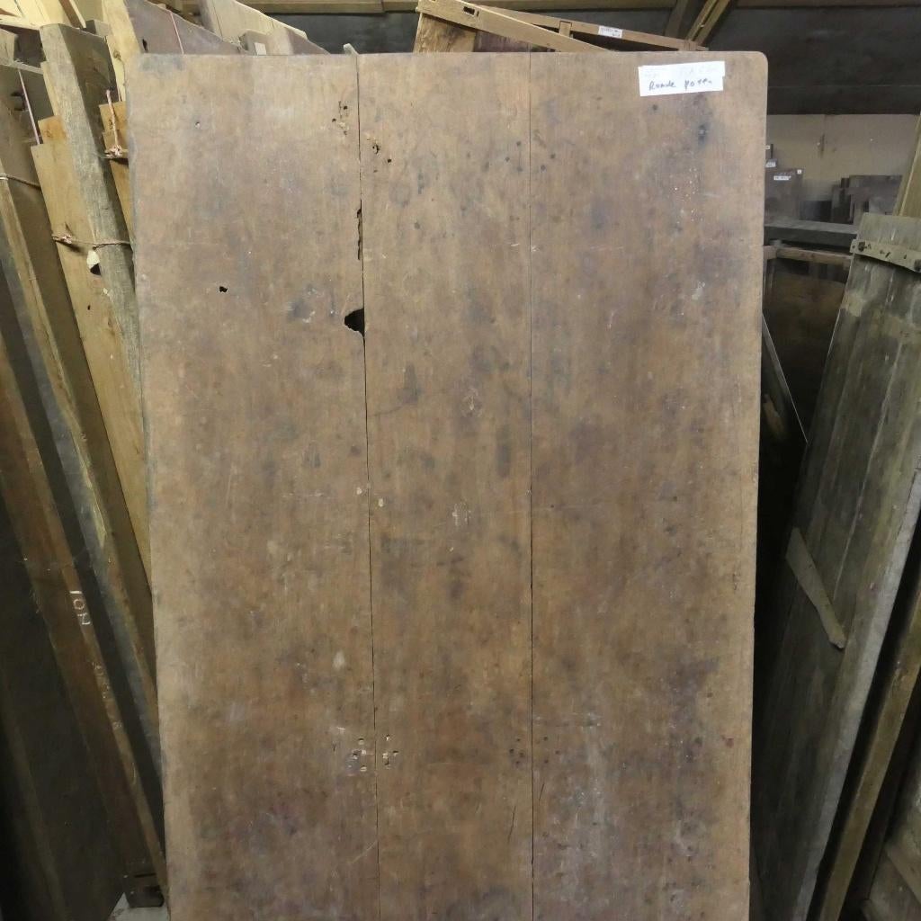 Antieke teak tafel TQ71 landelijk geleefd blad hout 177 x 85, Ophalen of Verzenden