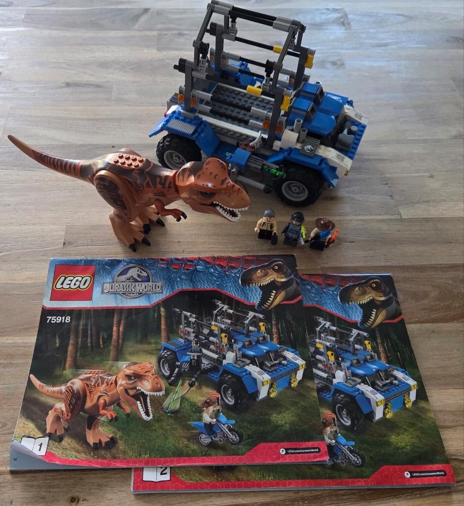 Zeldzame Lego Jurassic world Park 75918 Dino T-Rex uit 2015, Ophalen of Verzenden, Zo goed als nieuw, Complete set, Lego