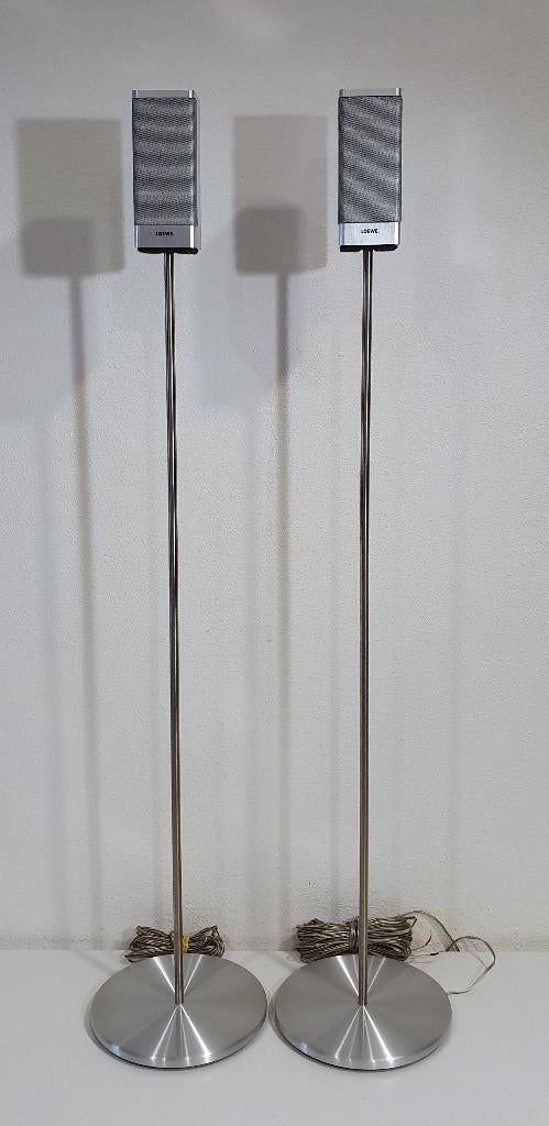 Loewe Individual Satelliet Luidsprekers met standaards, Audio, Tv en Foto, Luidsprekers, 60 tot 120 watt, S, S, Front, Rear of Stereo speakers