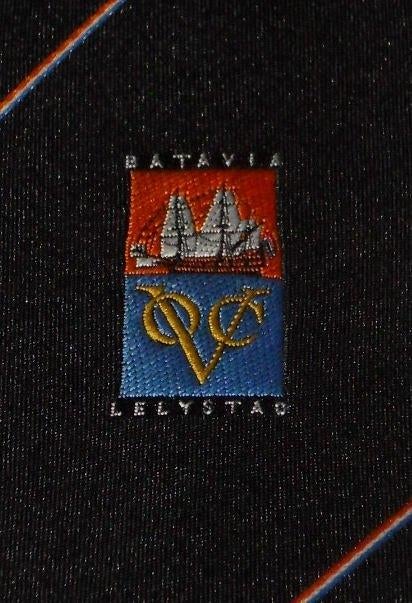 Batavia Lelystad VOC Schip en Museum stropdas blauw, Verzamelen, Ophalen of Verzenden, Nieuw, Gebruiksvoorwerp