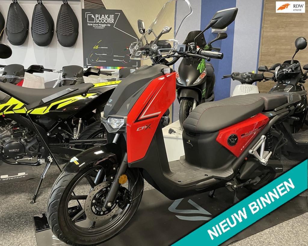 Vmoto CPx 45km Electrische Scooter BETAAL met in3, Vmoto, V, Gebruikt, Info@vdstweewielers.nl
