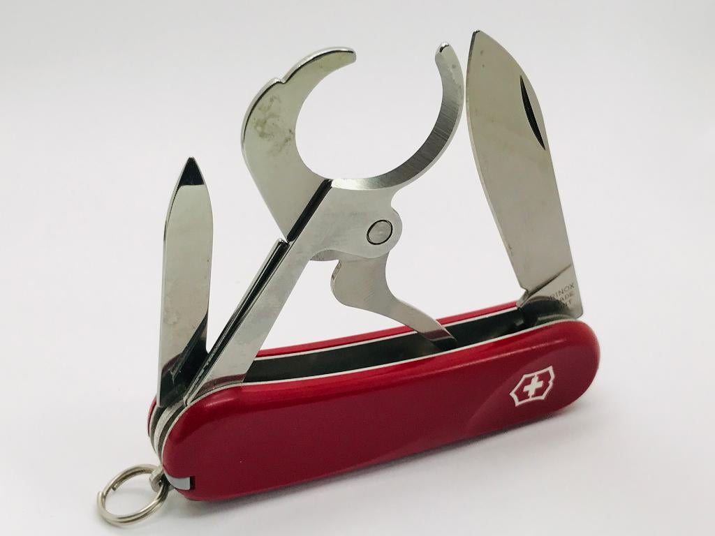 VICTORINOX SWISS ARMY KNIFE CIGAR 36 RED Delemont Collection, Caravans en Kamperen, Ophalen of Verzenden, Gebruikt