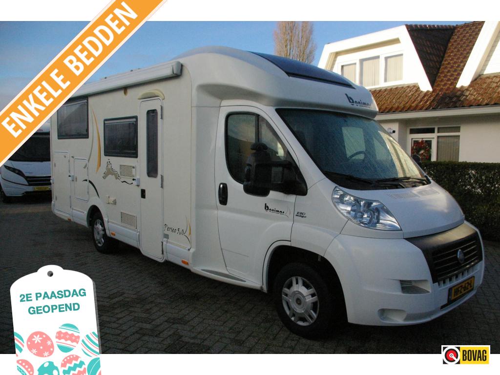 Benimar Perseo 560 Enkele bedden, XXL Garage, Caravans en Kamperen, Ringverwarming, Bedrijf, Tot en met 3, Achteruitrijcamera