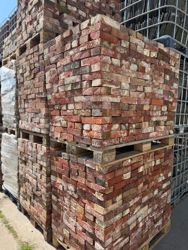 40m2 vormbak steen waalformaat bezand 21,5x5,5x10,2cm, Ophalen, Overige materialen, Gebruikt, Overige typen