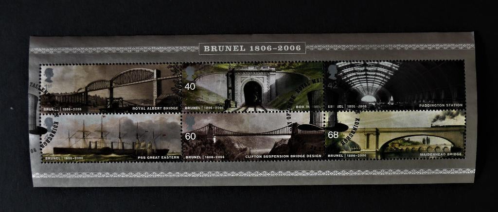 UK / Engeland 2006 Brunel Blok, Verzenden, Gestempeld