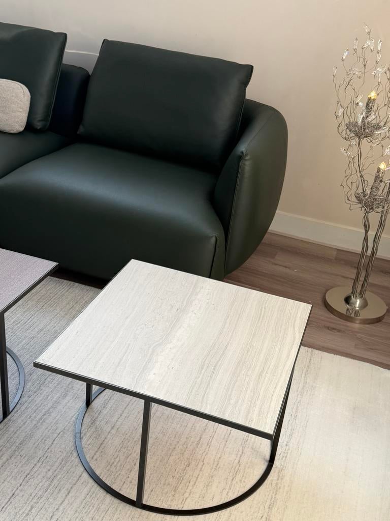 Leolux salontafelset Prismo hout keramiek, Ophalen, Rechthoekig, 50 tot 100 cm, Minder dan 50 cm