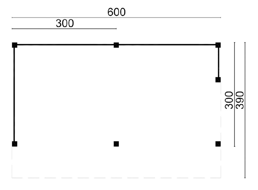 Douglas kapschuur 600x390cm, Ophalen of Verzenden, Nieuw