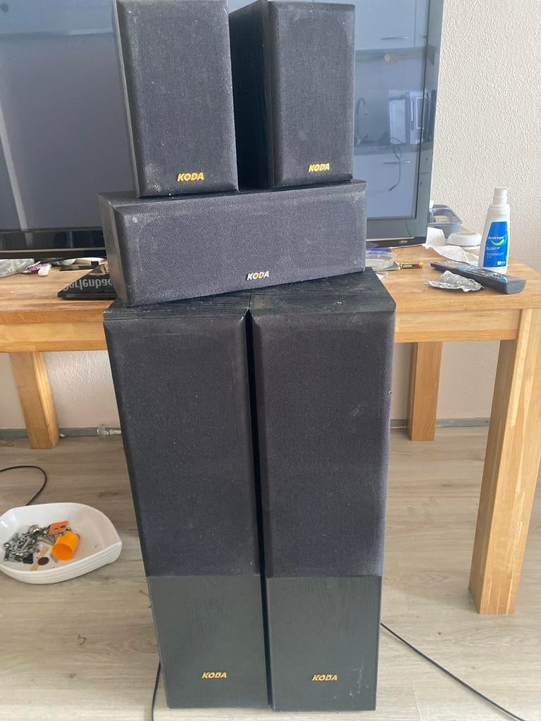 Koda AV706C Surroundset - 5 speakers, Overige merken, Gebruikt, Ophalen of Verzenden, 60 tot 120 watt
