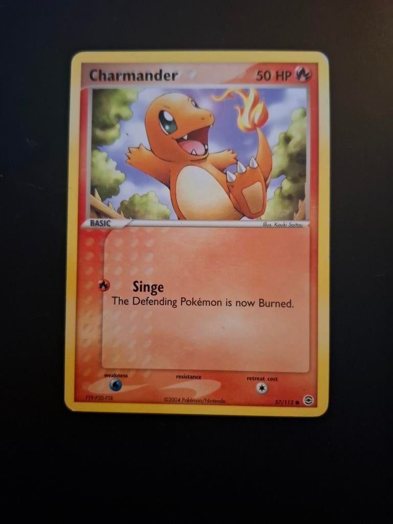 Charmander #57 Pokemon Fire Red & Leaf Green Kaart, Ophalen of Verzenden, Gebruikt, Losse kaart