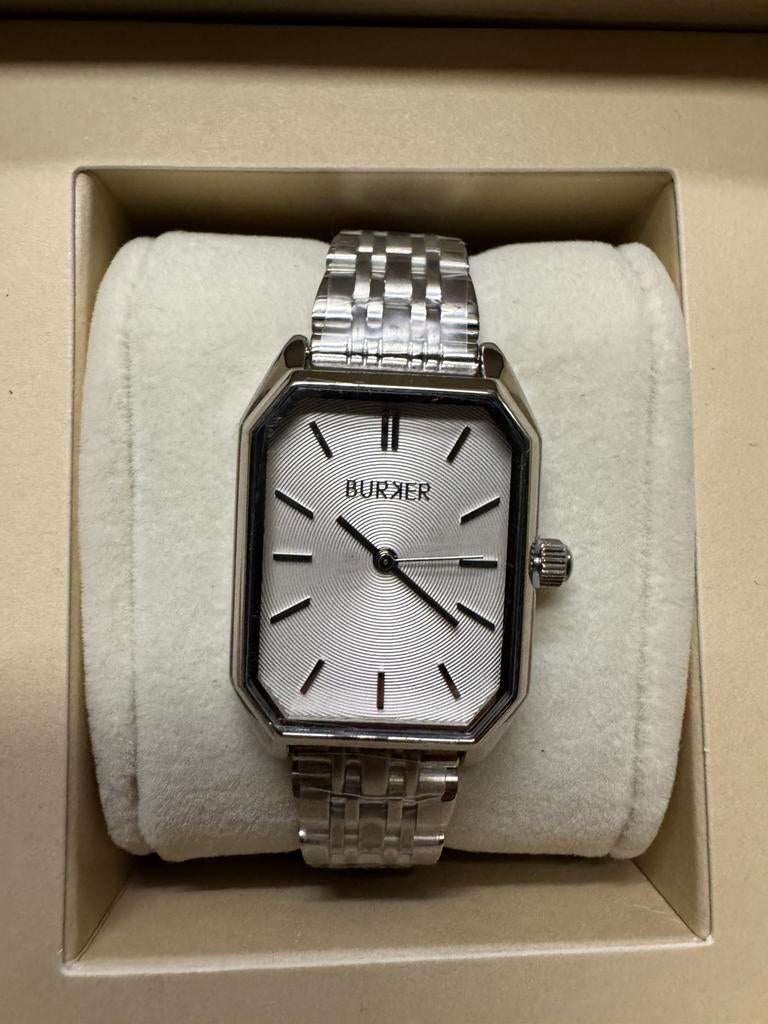 Burker dameshorloge Isabell Silver, Sieraden, Tassen en Uiterlijk, Horloges | Dames, Overige merken, Staal, Polshorloge, Nieuw