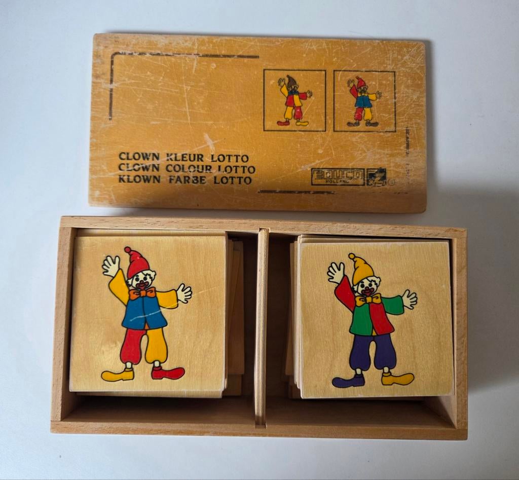 Montessori Educo clown kleur lotto, Ophalen of Verzenden, Gebruikt, Puzzelen