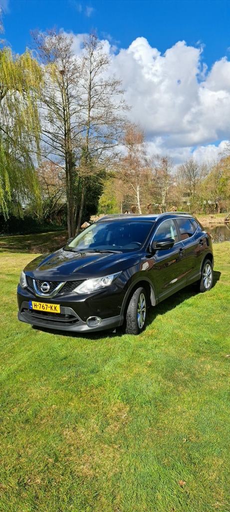 Nissan Qashqai Tekna 2016, Auto's, Nissan, Zwart, Leder, 115 pk, Particulier