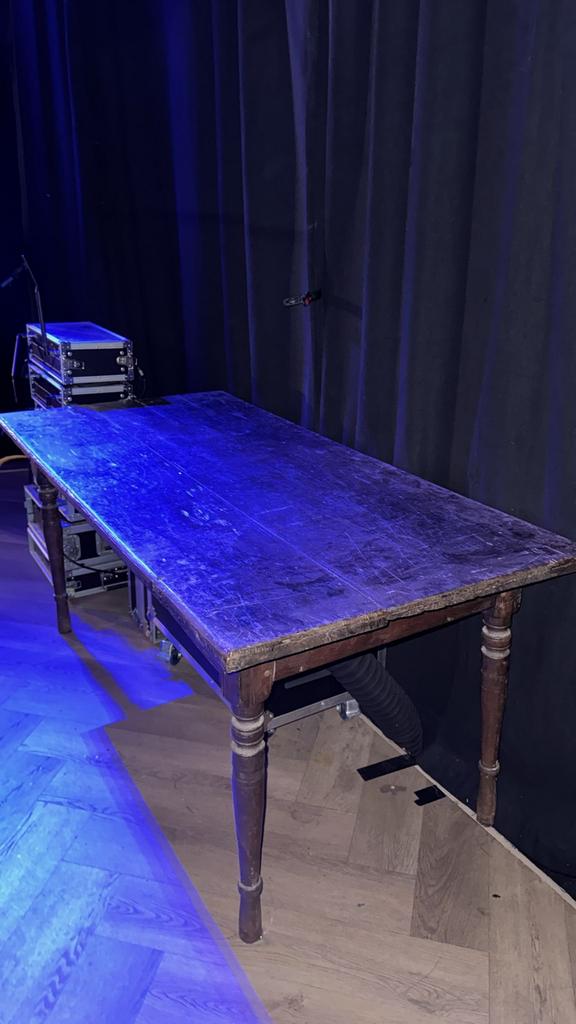 Kloostertafel 165x79x75, Huis en Inrichting, Tafels | Eettafels, Gebruikt, 150 tot 200 cm, Vier personen, Rechthoekig