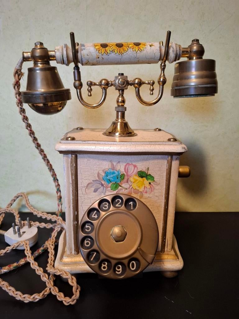 Vintage Telcer Draaischijf Telefoon - Italië, Ophalen of Verzenden
