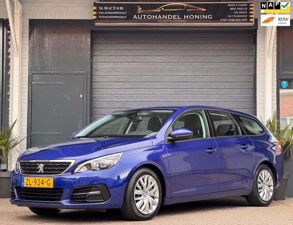 Peugeot 308 SW 1.2 PureTech|NAVI|6BAK|LEDER|CARPLAY|, Gebruikt, 1199 cc, Blauw, Origineel Nederlands