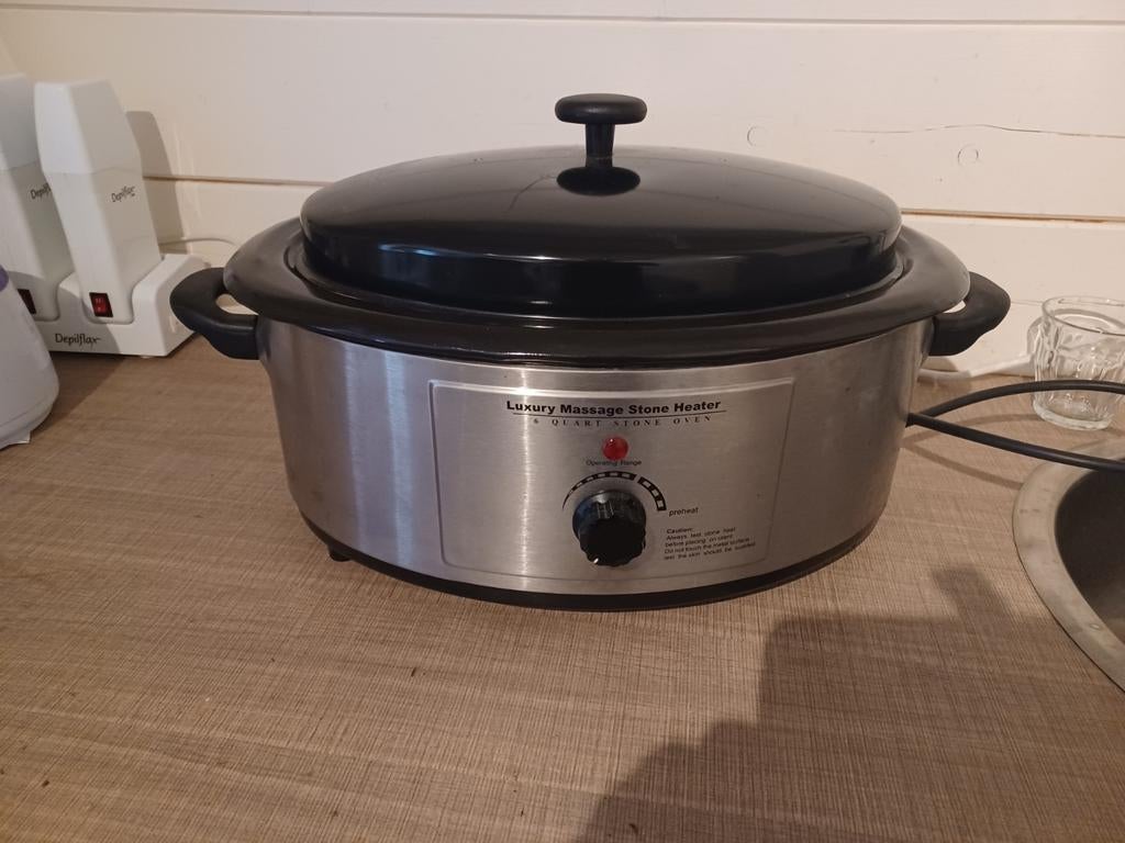 Hotstone pan met stenen, Ophalen, Hotstone