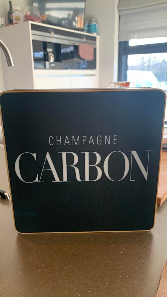 Carbon tekstbord, Ophalen of Verzenden, Zo goed als nieuw